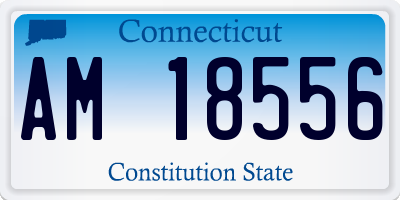 CT license plate AM18556