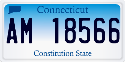 CT license plate AM18566