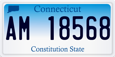CT license plate AM18568