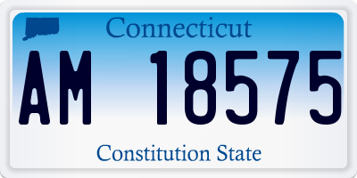 CT license plate AM18575