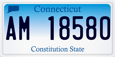 CT license plate AM18580