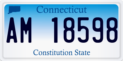 CT license plate AM18598