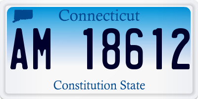CT license plate AM18612