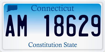 CT license plate AM18629