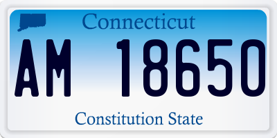 CT license plate AM18650