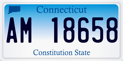 CT license plate AM18658