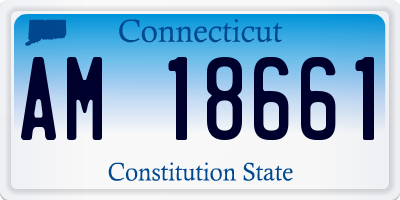 CT license plate AM18661