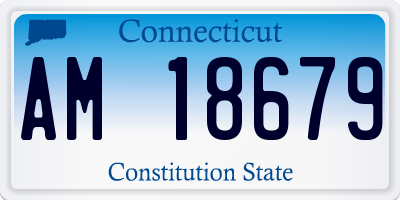 CT license plate AM18679