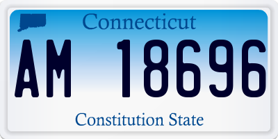 CT license plate AM18696
