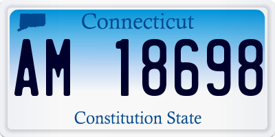 CT license plate AM18698
