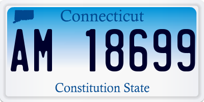 CT license plate AM18699