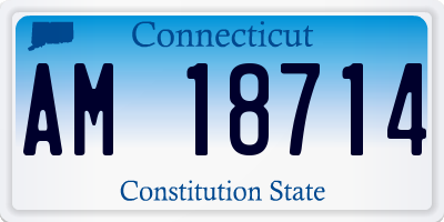 CT license plate AM18714
