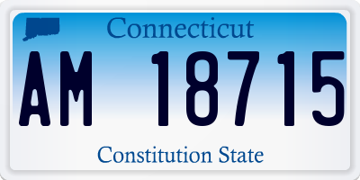 CT license plate AM18715