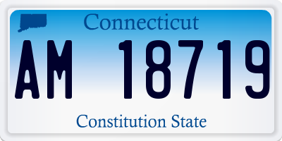 CT license plate AM18719