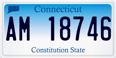 CT license plate AM18746