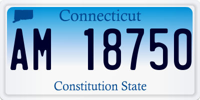 CT license plate AM18750