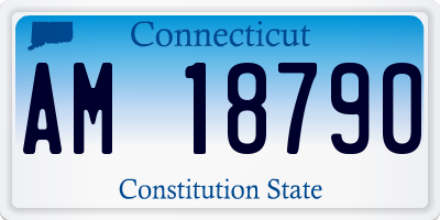 CT license plate AM18790