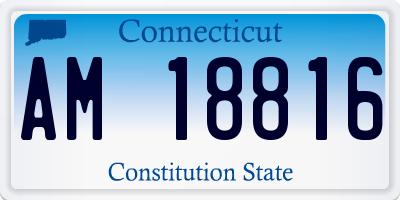 CT license plate AM18816