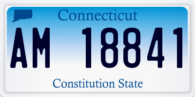 CT license plate AM18841