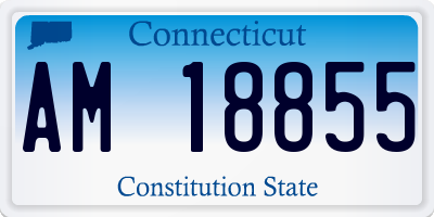 CT license plate AM18855