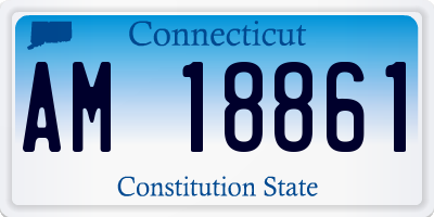CT license plate AM18861