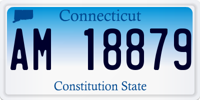 CT license plate AM18879