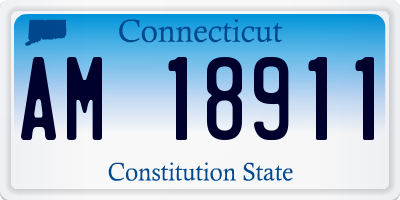 CT license plate AM18911