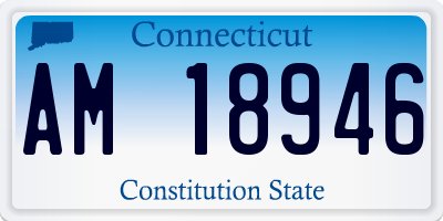 CT license plate AM18946