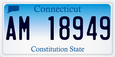 CT license plate AM18949