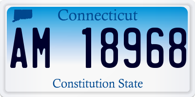 CT license plate AM18968