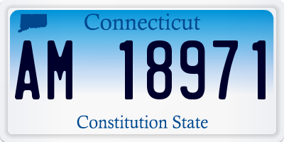 CT license plate AM18971