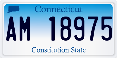 CT license plate AM18975