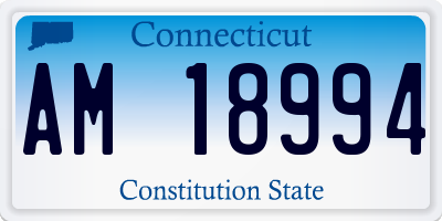 CT license plate AM18994