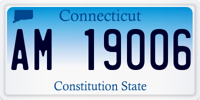 CT license plate AM19006