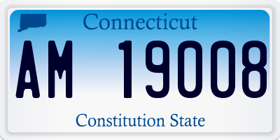 CT license plate AM19008