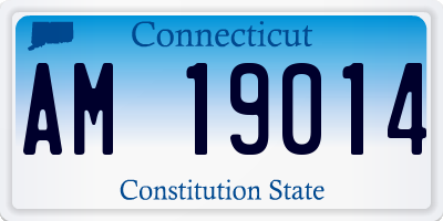 CT license plate AM19014