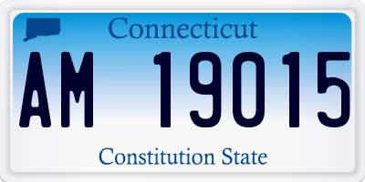 CT license plate AM19015