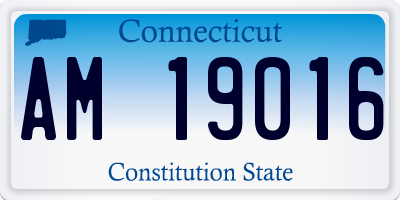 CT license plate AM19016