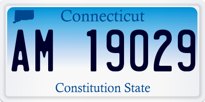 CT license plate AM19029