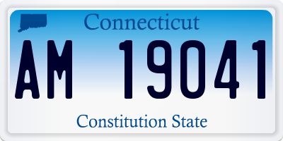 CT license plate AM19041