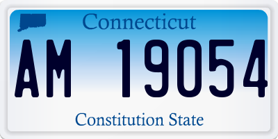 CT license plate AM19054