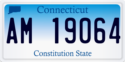 CT license plate AM19064