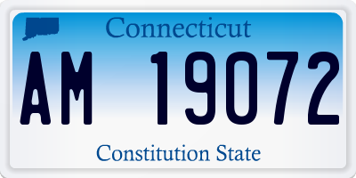 CT license plate AM19072