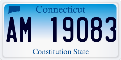 CT license plate AM19083