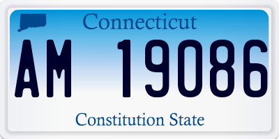 CT license plate AM19086