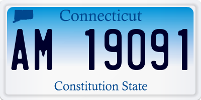 CT license plate AM19091