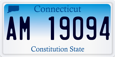 CT license plate AM19094