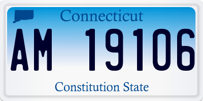 CT license plate AM19106