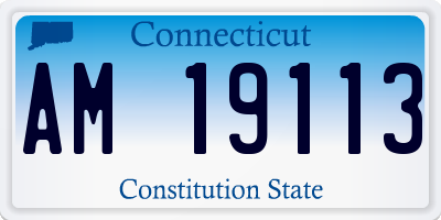 CT license plate AM19113