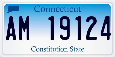 CT license plate AM19124